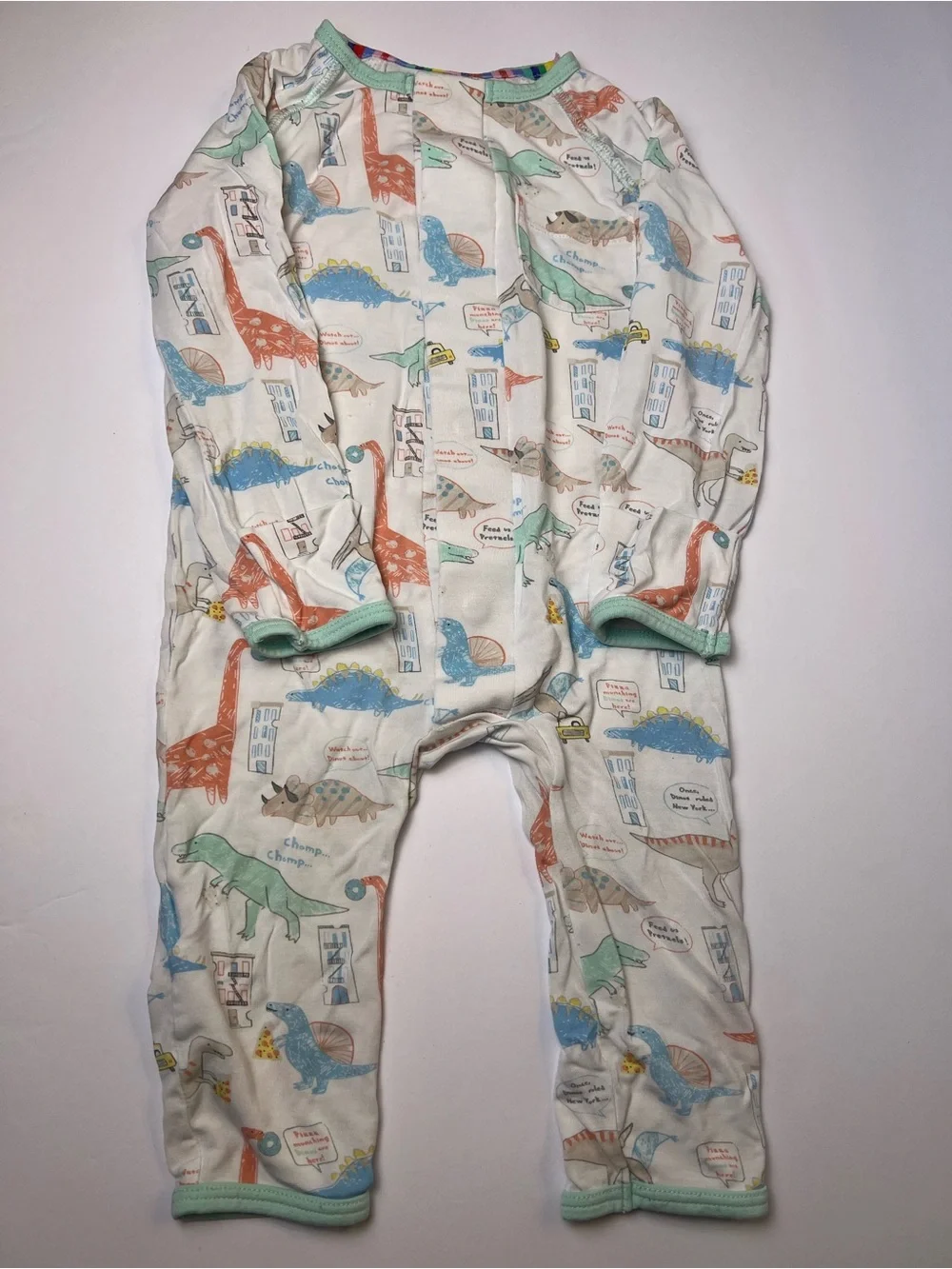 Lot of 2 Magnetic Me Footies - 3-6 Months (Little Lovin & Door Dash Dino)